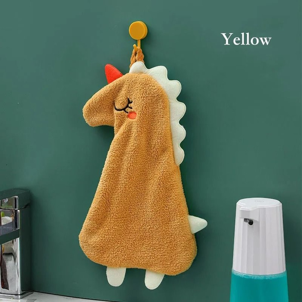 Cute Cartoon Cat Hand Towel Thickened Kitchen Bathroom Coral Velvet Home Quick Drying Dishcloth 11