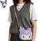 New Sanrio Cartoon Kuromi Skull Plush Shoulder Bag Cute Sweet Girl Heart Handbag Crossbody Bag 2