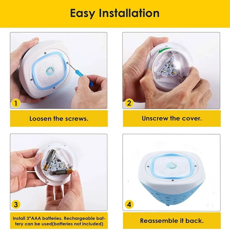 Floating Swim Pool Lights Waterproof Battery Operated Submersible Pond Spa Fountain Projector 4