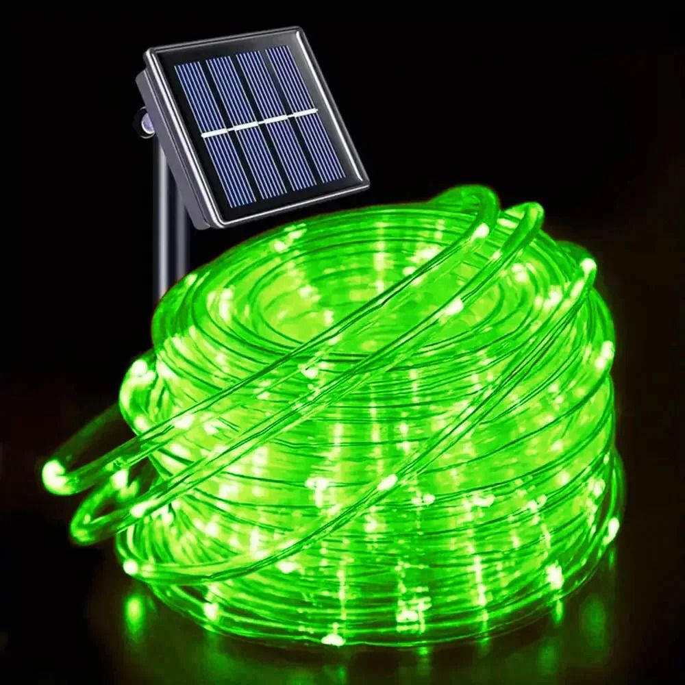 Outdoor Solar Tube Rope LED Light Garden Christmas Decoration Fairy String Light 7