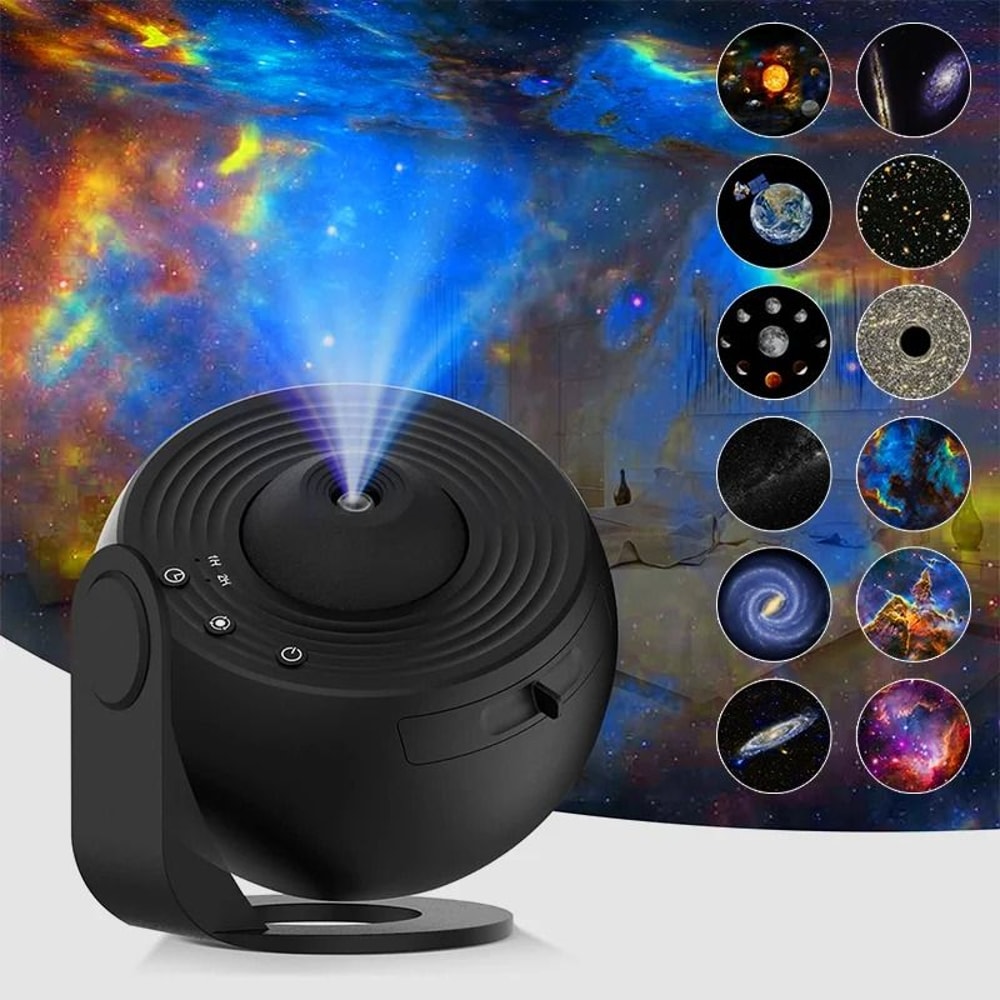 Night Light Galaxy Projector Starry Sky 360 Rotate Planetarium Lamp For Kids Bedroom 6