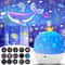Crown Star Light Projection Rotating Star Lamp Atmosphere Night Light Children Birthday Gift 0