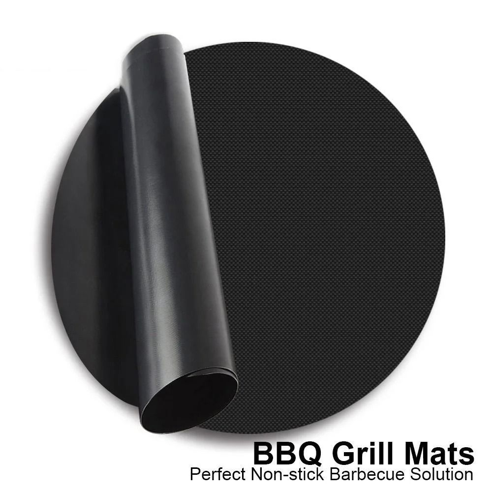 BBQ Grid Pad NonStick Reusable Fiberglass Mesh High Temperature Resistant Cooking Baking Tool 8