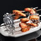 Stainless Steel Rotating Oven Grill Cage Meat Skewer Kebab Maker For Air Fryer And BBQ 0
