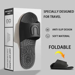 foldable portable travel slippers non-slip quick-drying hotel sandals for men and women