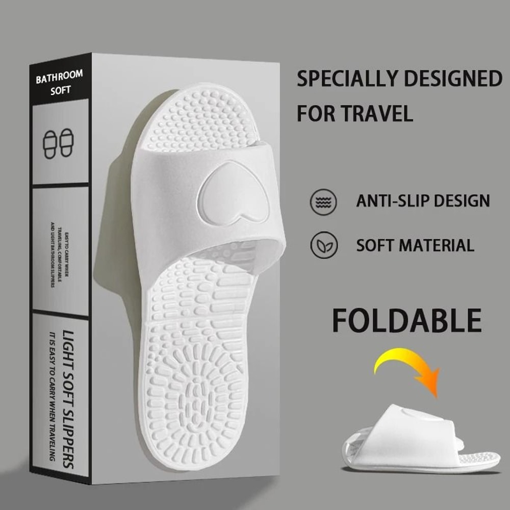 Foldable Portable Travel Slippers NonSlip QuickDrying Hotel Sandals For Men And Women 6