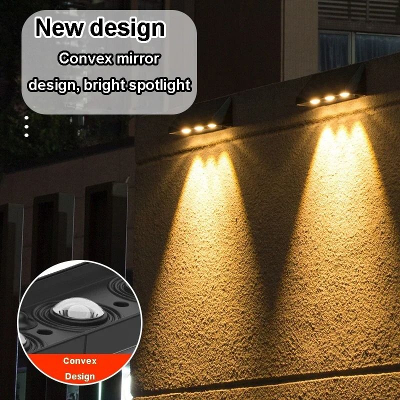 Solar Wall Light Outdoor Porch Waterproof LED Lamp With Automatic Night Lighting 4