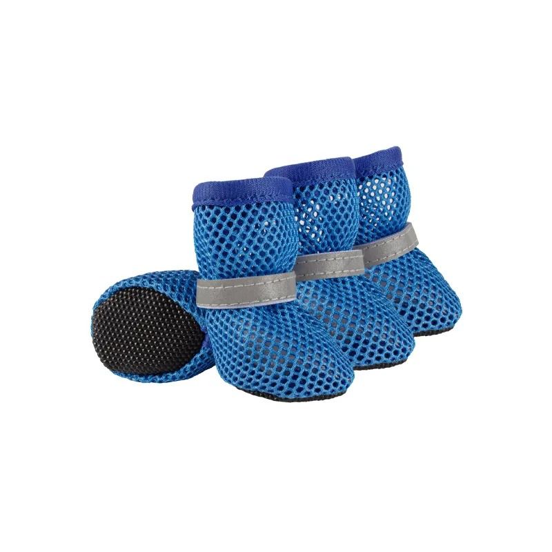 4PCS Summer Dog Shoes Breathable AntiSlip WearResistant Outdoor Boots For Small Dogs 8