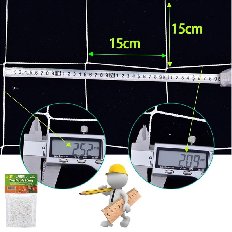 Garden Climbing Net Trellis Netting HeavyDuty Plant Support Stand For Flowers And Vegetables 1