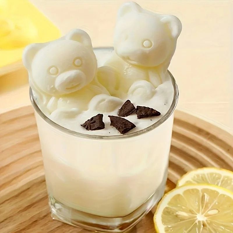 Silicone 3D Ice Bear Candle Mold For DIY Whiskey Cocktail Making And Creative Crafts 4