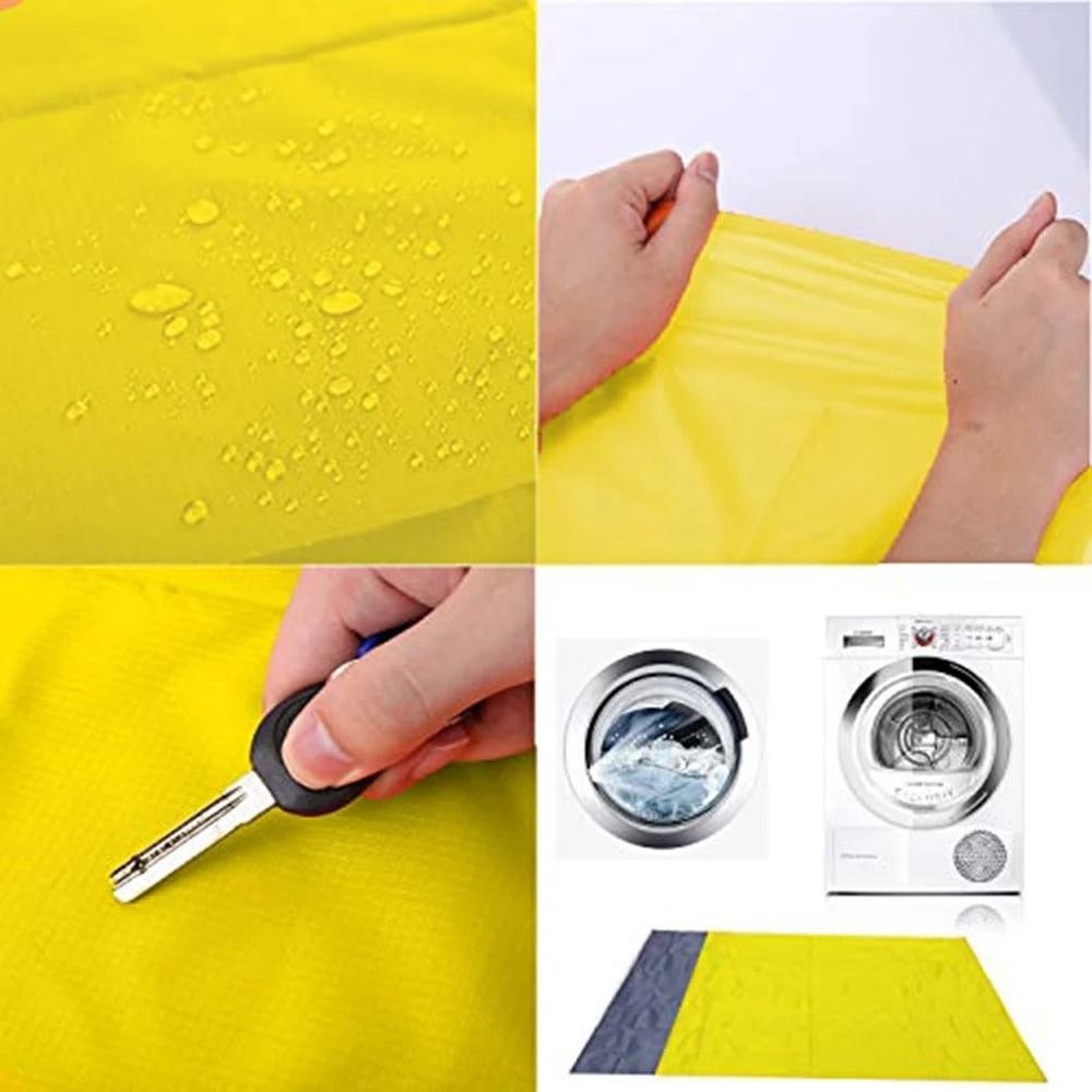 2025 Fashion No Sand Beach Towel Mat Waterproof Oversized Pocket Picnic Camping Blanket 3