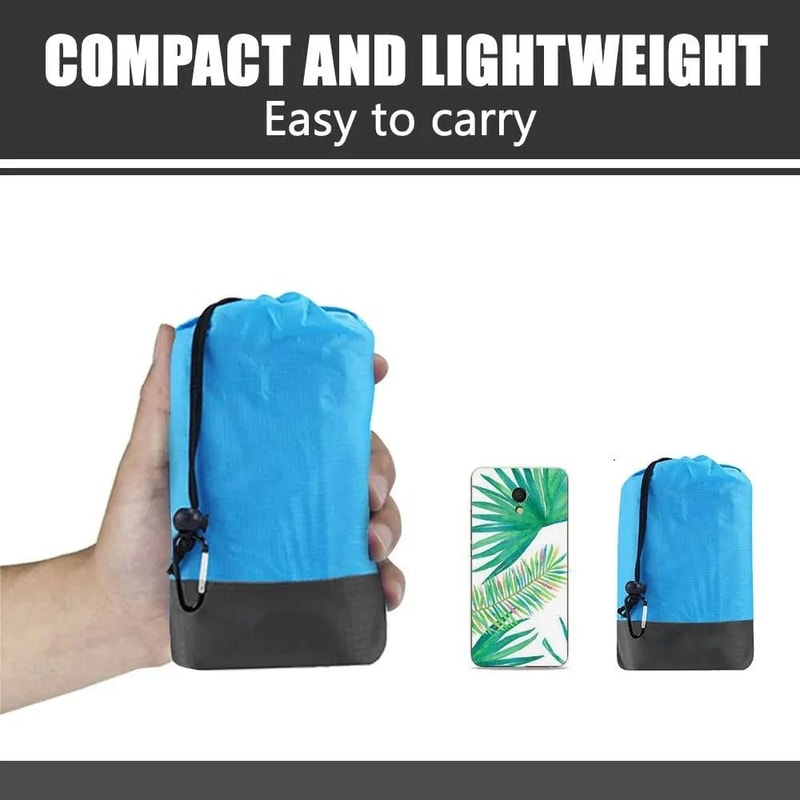 2025 Fashion No Sand Beach Towel Mat Waterproof Oversized Pocket Picnic Camping Blanket 5