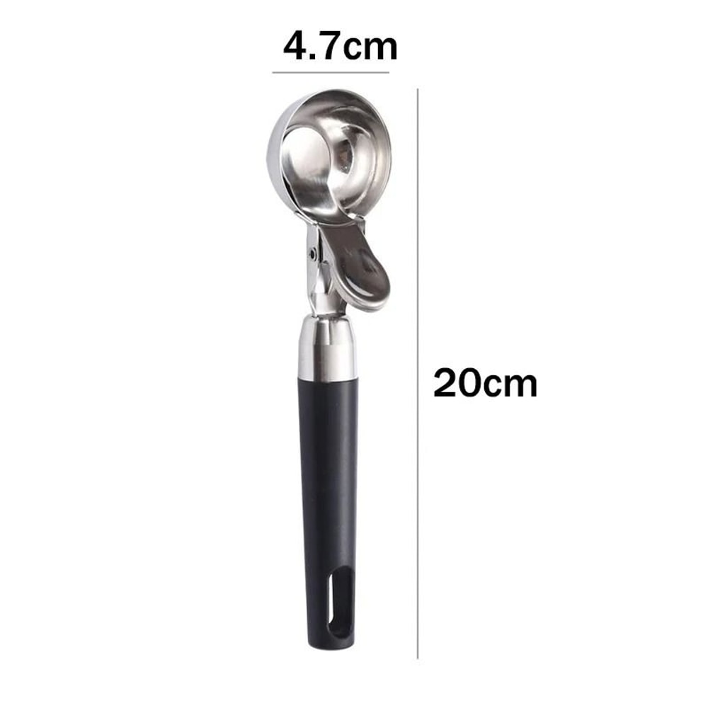 Premium Stainless Steel Ice Cream Scoop With Trigger Spoon For Frozen Yogurt And Gelatos 5