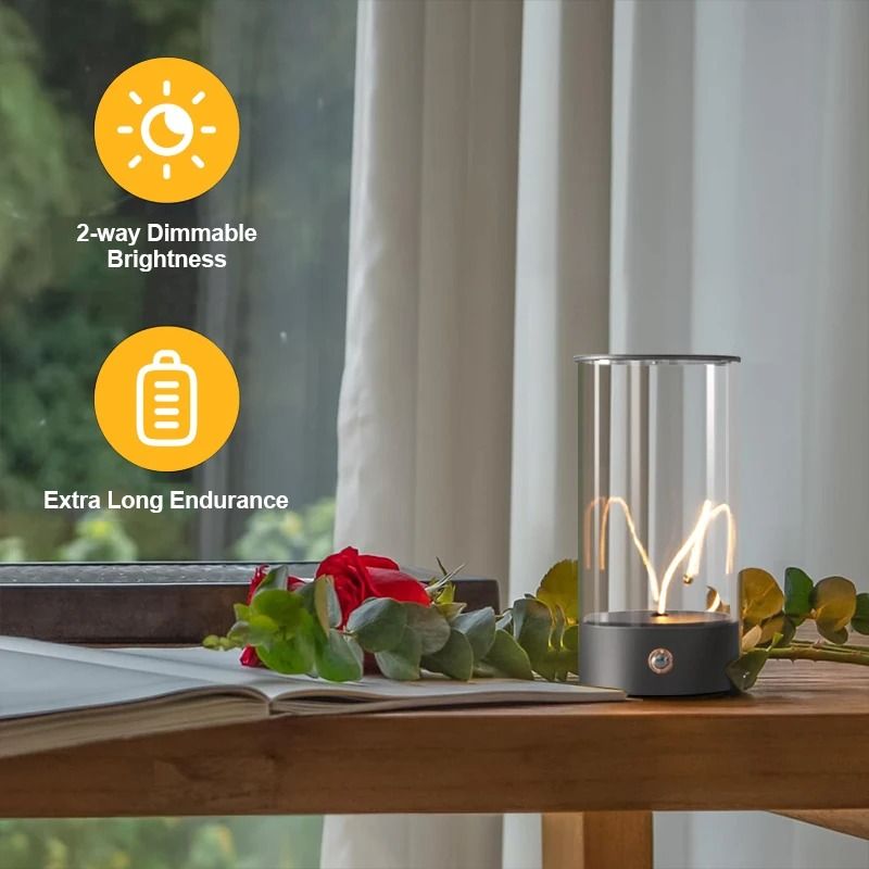 Minimalist Magnetic Cordless Desk Lamp Touch Control USB Rechargeable Nightstand Light 3