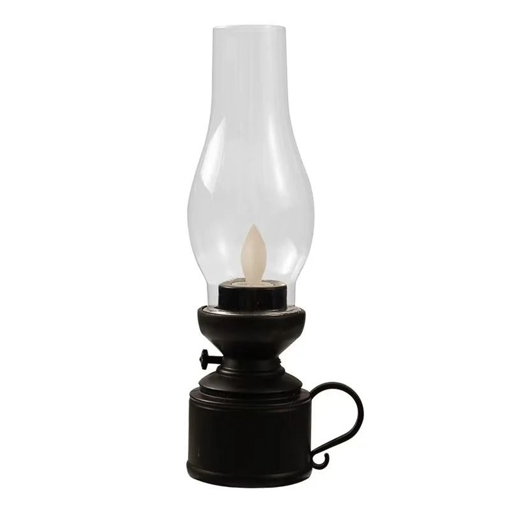 Vintage LED Lantern Retro Design Battery Operated Decorative Hanging Oil Lamp For Home Decor 8