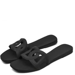 summer trendy jelly colour simple outdoor indoor slides sexy cool beach footwear for women