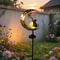 Cat MoonShaped Iron Solar Outdoor Garden Decorative Lamp With Automatic Sensor 2