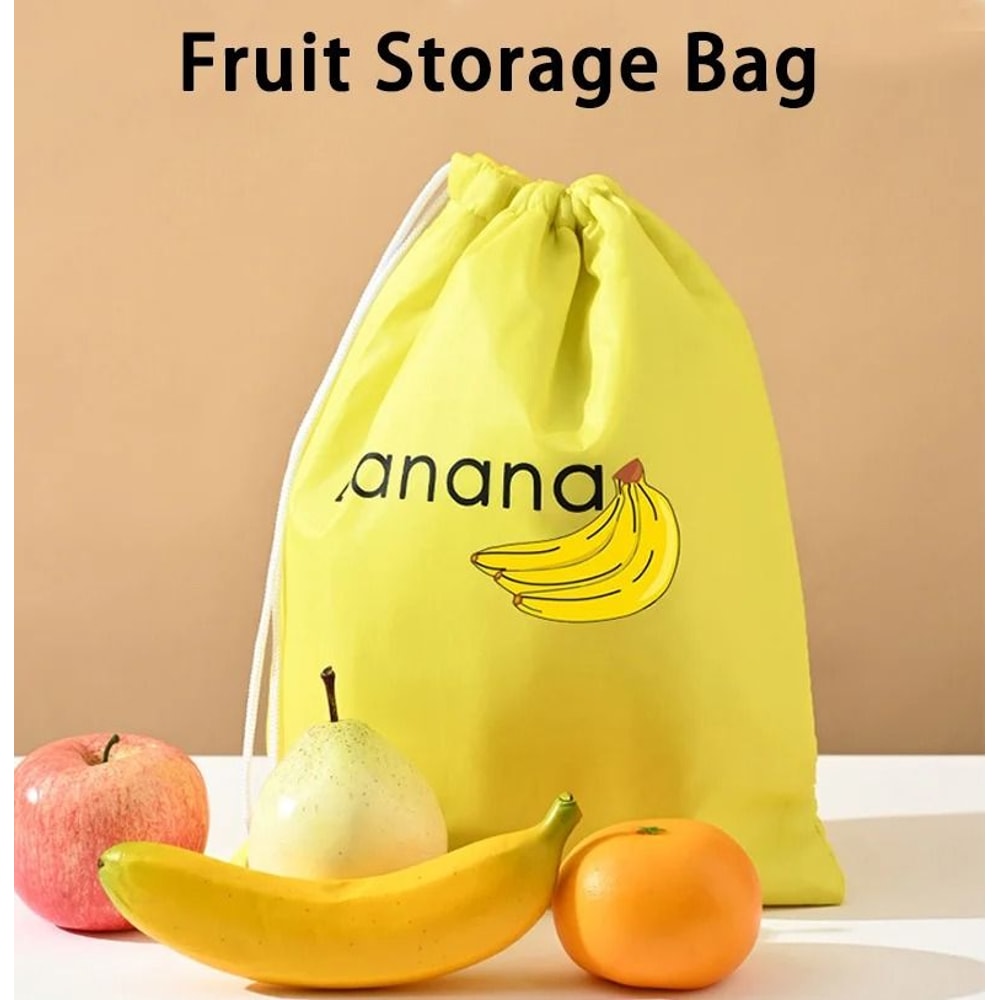 Durable Insulated Banana Storage Bag Freshkeep Fruit And Vegetable Bundle Pocket 0