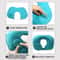 UShape Press Inflatable Travel Pillow Portable Folding Neck Support For Airplane And Car 3