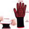 BBQ Gloves 1472F Extreme Heat Resistant Grilling Gloves Silicone NonSlip Oven Mitts 2