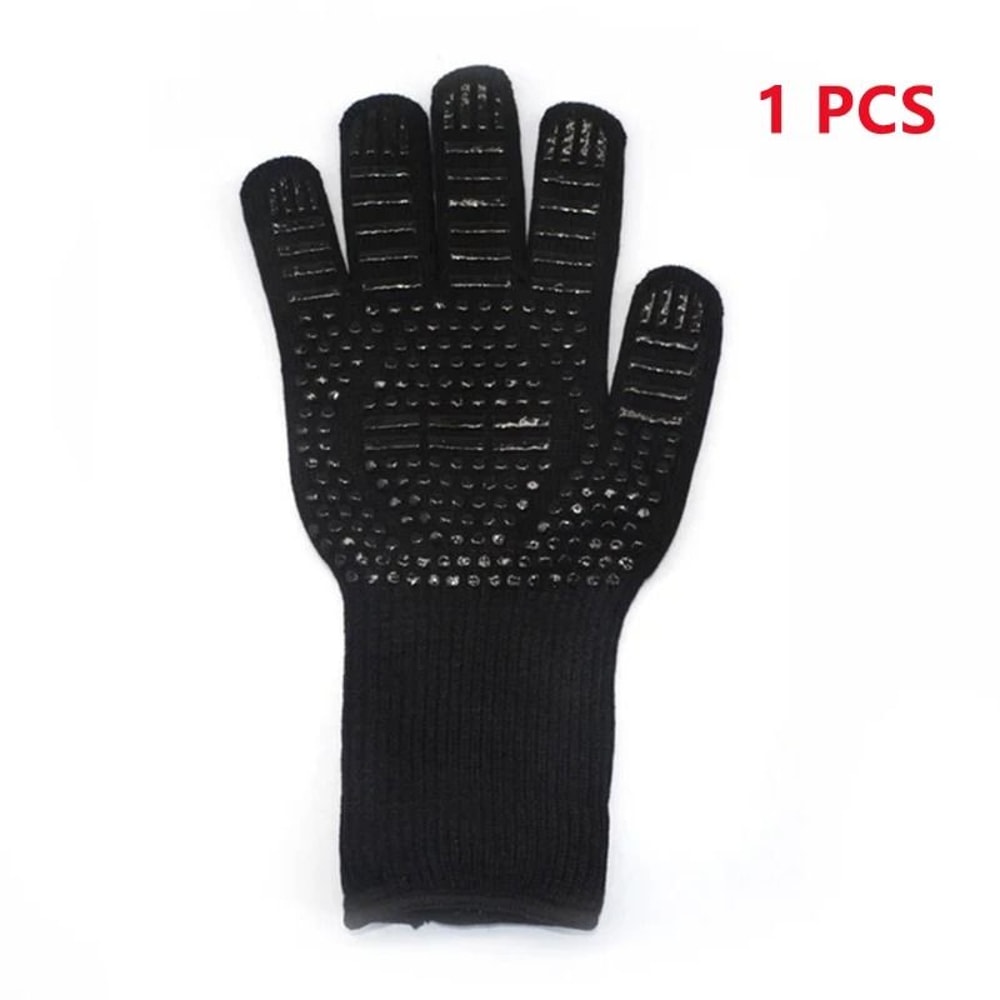 BBQ Gloves 1472F Extreme Heat Resistant Grilling Gloves Silicone NonSlip Oven Mitts 7