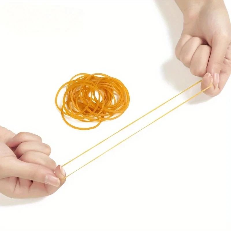 High Elastic Yellow Rubber Band Set Durable Natural Rubber For Office And Home Organization 1