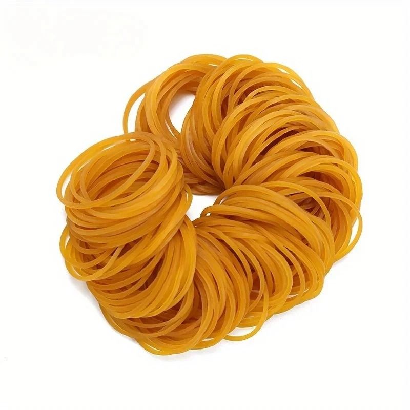 High Elastic Yellow Rubber Band Set Durable Natural Rubber For Office And Home Organization 3
