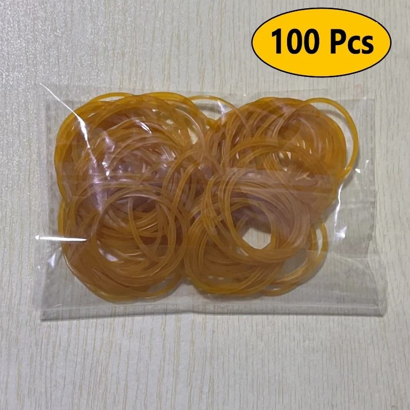 High Elastic Yellow Rubber Band Set Durable Natural Rubber For Office And Home Organization 4
