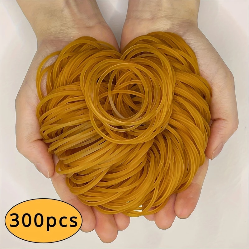 High Elastic Yellow Rubber Band Set Durable Natural Rubber For Office And Home Organization 8