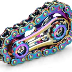 sensory bike chain edc metal fidget spinner anti-stress relief toy for adhd and autism
