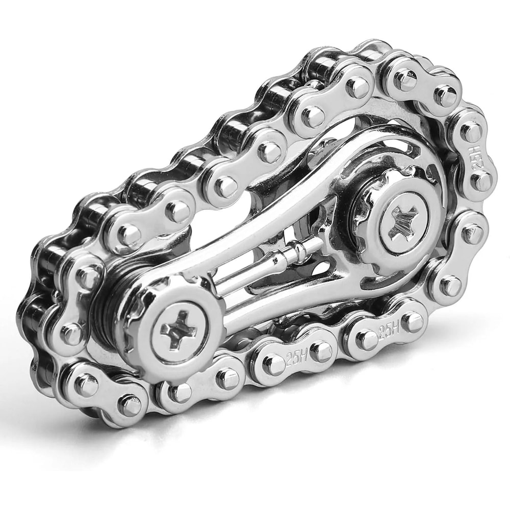 Sensory Bike Chain EDC Metal Fidget Spinner AntiStress Relief Toy For ADHD And Autism 6