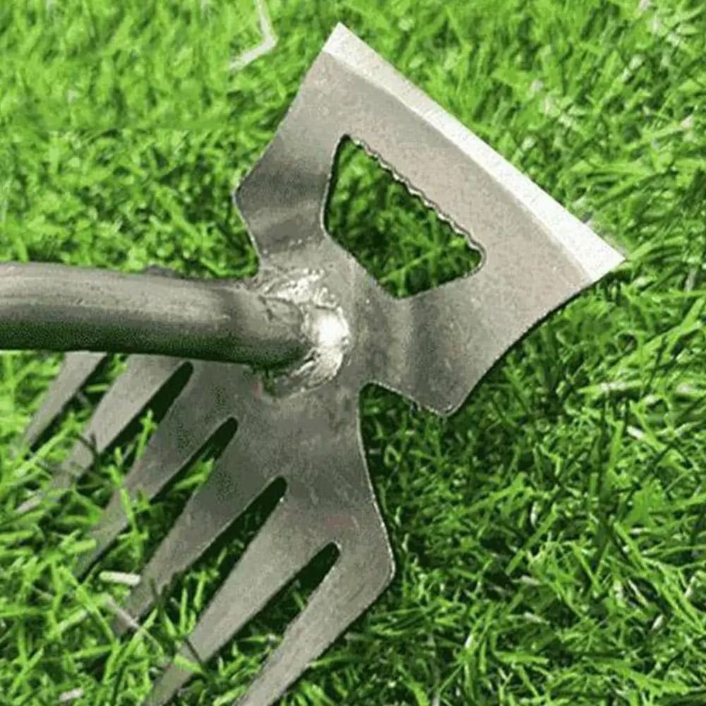 2 In 1 Garden Rake Weed Puller Manganese Steel Soil Digging Agricultural Tool For Garden And Farm 4