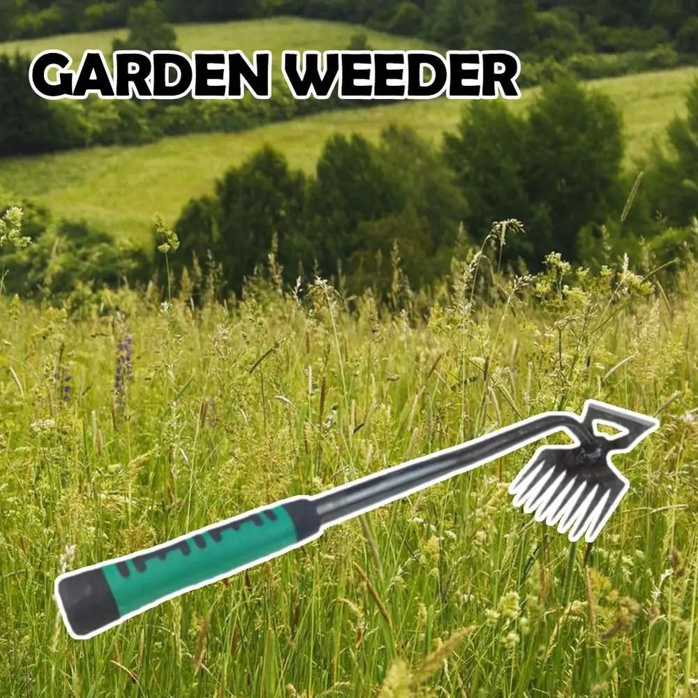 2 In 1 Garden Rake Weed Puller Manganese Steel Soil Digging Agricultural Tool For Garden And Farm 5