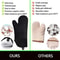 LMETJMA 6Pcs Extra Long Silicone Oven Mitts And Pot Holders Set Heat Resistant Cooking Gloves 2