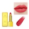 Shimmer Gold Metallic Glitter Lipstick Waterproof Long Lasting Batom Gold Brick Tube Design 12