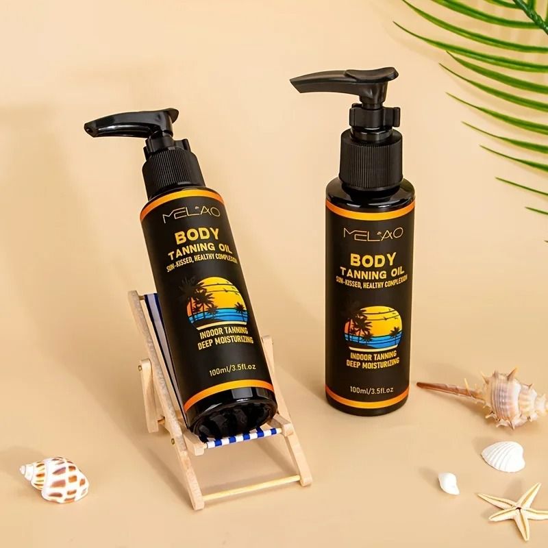 MELAO Tanning Oil Tanned Intensifier With UltraMoisturizing Oils For Deep Hydration 100ml 4