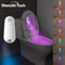 LED Smart Motion Sensor Night Light USB Rechargeable 8Color Toilet Seat Lamp For Home And Camping 0