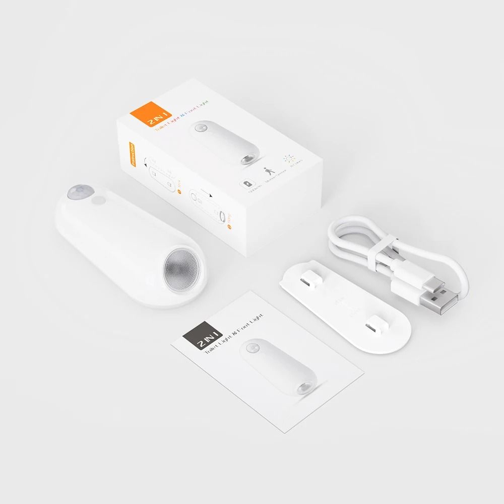 LED Smart Motion Sensor Night Light USB Rechargeable 8Color Toilet Seat Lamp For Home And Camping 6