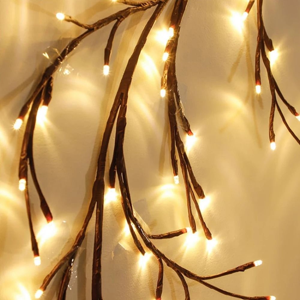 DIY Festive Tree Vine Willow Branch Light USB And Solar Powered 8Mode Decorative Lamp 5