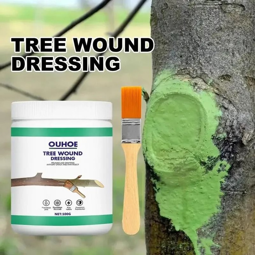 Tree Grafting Paste And Bonsai Cut Wound Sealer With Brush For Pruning And Plant Repair 2