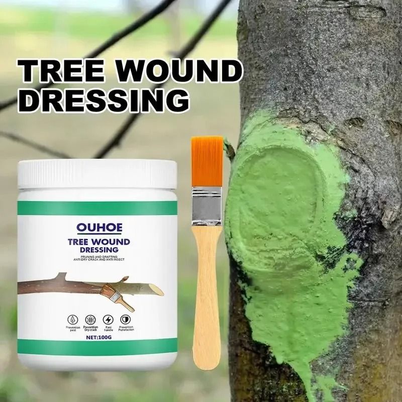 Tree Grafting Paste And Bonsai Cut Wound Sealer With Brush For Pruning And Plant Repair 2