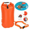 Inflatable Open Water Swimming Buoy Tow Float And Dry Bag With Double Air Bag System 4