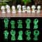 10pcs Luminous Resin Ghost Figures Miniature Alien Decor For Halloween And DIY Terrariums 2