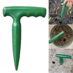 handheld garden hole puncher with clear scale and lightweight design for sowing seeds