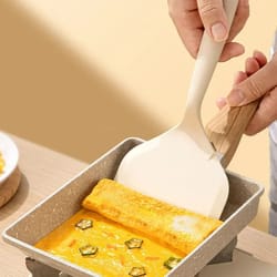 heat resistant silicone spatula non-stick kitchen tool for frying fish steak and pancakes