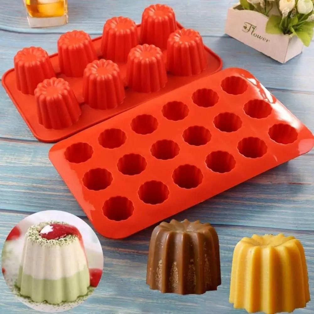 Silicone Canele Mold Mini Nonstick Cake Pan For Canneles Mousse And Muffins 1