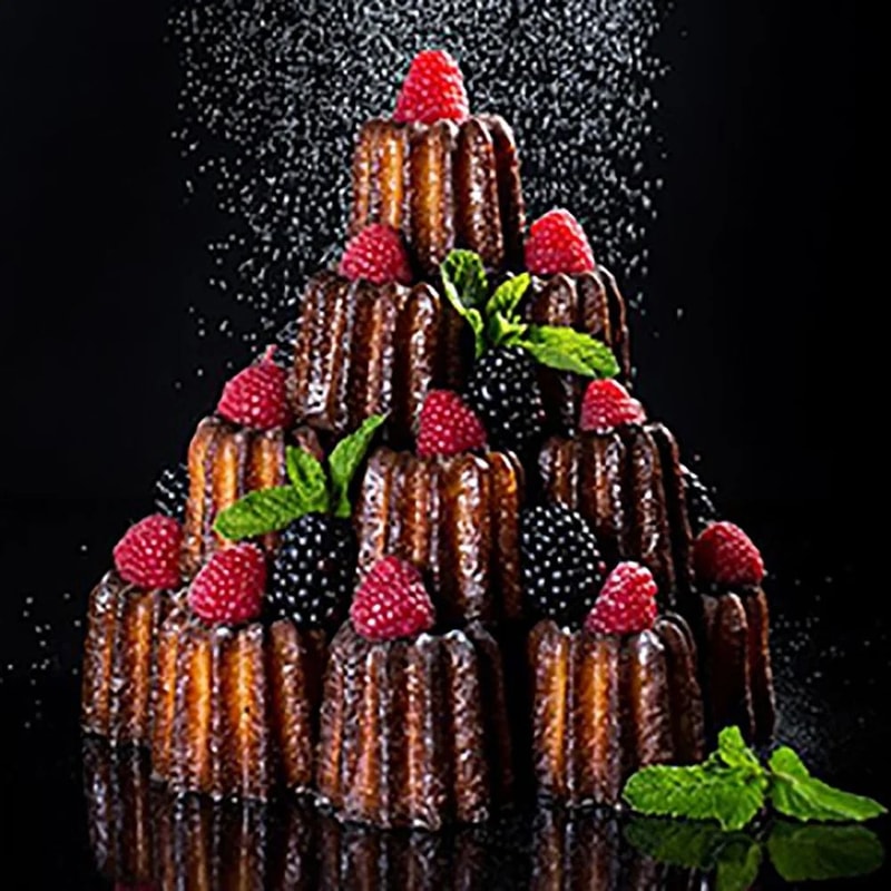 Silicone Canele Mold Mini Nonstick Cake Pan For Canneles Mousse And Muffins 5