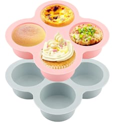 reusable silicone air fryer egg mold and non-stick cupcake molds for toaster ovens