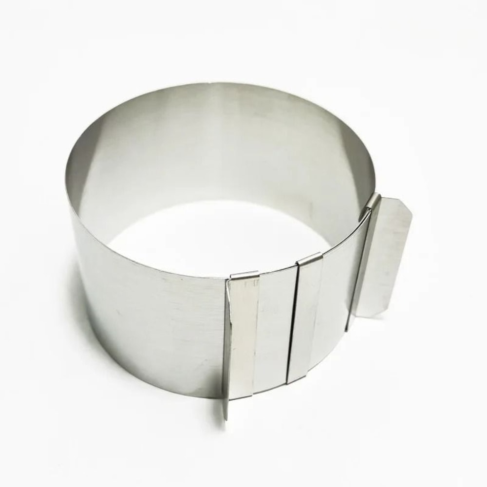 430 Stainless Steel Telescopic Mousse Ring Adjustable 630cm Rustproof Cake Mold With Scale 4