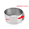 430 Stainless Steel Telescopic Mousse Ring Adjustable 630cm Rustproof Cake Mold With Scale 8